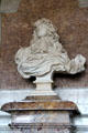 Marble bust of Louis XIV by Gian Lorenzo Bernini in Diana room at Versailles Palace. Versailles, France.
