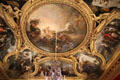 Apollo room ceiling by Charles de La Fosse at Versailles Palace. Versailles, France.