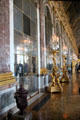 Candelabra stands in Hall of Mirrors at Versailles Palace. Versailles, France.