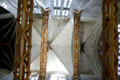 Antique braces installed to support transept walls at Cathédrale St-Pierre. Beauvais, France.