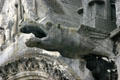 Hippopotamus gargoyle serving as water spout on Cathédrale Notre-Dame. Laon, France.