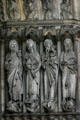 Saints carved on facade of Cathédrale Notre-Dame. Laon, France.