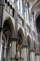 Galleries at Reims Cathedral. Reims, France.