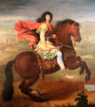 Louis XIV on Horseback painting by Pierre Mignard at Museum of Fine Arts. Reims, France.