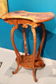 Art Nouveau pedestal table with dragonfly marquetry by Émile Gallé at Museum of Fine Arts. Reims, France.