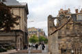 Ruins of old stone building in Cathedral area. Reims, France.