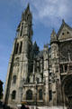 Two-storey spire of Notre Dame Cathedral. Senlis, France.