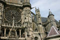 South transept of Notre Dame Cathedral. Senlis, France.