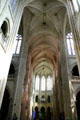 Nave of Notre Dame Cathedral. Senlis, France.