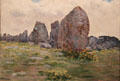 Standing stones at Carnac, Brittany painting by Joseph-Félix Bouchor at Vannes Museum of Beaux Arts. Vannes, France.