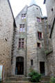 Museum Archéologique de Morbihan in stone Chateau Gaillard which once served a Parliament of Brittany. Vannes, France.