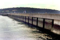 Barrage de la Rance 700 meter long tidal power dam located on estuary of Rance River France