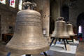 New bells awaiting installation at St. Vincent Cathedral. St Malo, France.