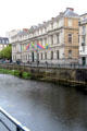 Museum of Fine Arts of Rennes in neoclassical building over river. Rennes, France.