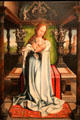 Virgin & child painting by unknown of Flanders at Museum of Fine Arts of Rennes. Rennes, France.