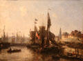 Port of Anvers painting by Johann-Barthold Jongkind at Museum of Fine Arts of Rennes. Rennes, France.
