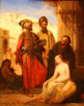 Slave market in Asia Minor painting by Louis Devedeux at Museum of Fine Arts of Rennes. Rennes, France.