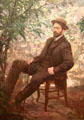 Portrait of painter Max Meldrum by Charles Nitsch at Museum of Fine Arts of Rennes. Rennes, France.