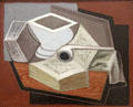 Open book painting by Juan Gris at Museum of Fine Arts of Rennes. Rennes, France.