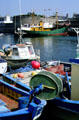 Fishing boats in port. Concarneau, France.