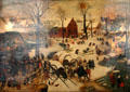 Census at Bethlehem painting by Pieter Brueghel the Younger at Arras Fine Art Museum. Arras, France.