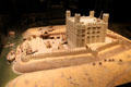 Model of Norman tower of London, started by William the Conqueror at Bayeux Tapestry Museum. Bayeaux, France