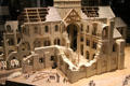 Model of Winchester Cathedral construction, started by Normans at Bayeux Tapestry Museum. Bayeaux, France.