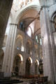 Romanesque interior of abbey church of Saint-Étienne. Caen, France.