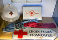 Red Cross materials from Normandy invasion at museum in Caen City Hall. Caen, France.