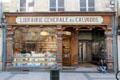 Heritage bookstore facade. Caen, France.