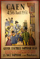 Poster celebrating 1859 Normandy Assembly at Museum of Normandy. Caen, France.