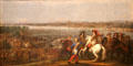 Louis XIV crosses the Rhein with his troops in 1672 painting by Adam Frans Van der Meulen at Caen Museum of Fine Arts. Caen, France.