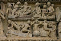Souls rising from graves on Last Judgment carving of Amiens Cathedral. Amiens, France.