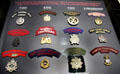 Shoulder patches & badges of Canadian units which participated on D-Day at Juno Beach Centre. Courseulles-sur-Mer, France.