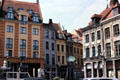 Heritage buildings at start of rue de la Monnaie. Lille, France.