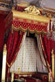Emperor's bedchamber restored to First Empire period in Louis XV Palace. Compiègne, France.