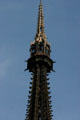 Central lantern tower with cast iron spire of Rouen Cathedral. Rouen, France.