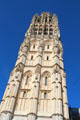 Southwest tower of Rouen Cathedral. Rouen, France.