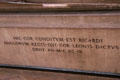 Inscription of tomb of Richard Lion-Heart at Rouen Cathedral. Rouen, France.