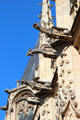 Gargoyles along former Parliament of Normandy & Courthouse. Rouen, France.