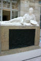 Monumental sculpture of Théodore Géricault artist born in Rouen at Rouen Museum of Fine Arts. Rouen, France.