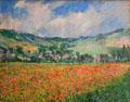 Field of poppies near Giverny by Claude Monet at Rouen Museum of Fine Arts. Rouen, France.