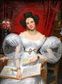 Portrait of marquise Chasseloup-Laubat by Joseph-Désiré Court at Rouen Museum of Fine Arts. Rouen, France.