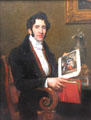 Portrait of M. Dupont, collector by Joseph-Désiré Court at Rouen Museum of Fine Arts. Rouen, France.