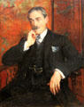 Portrait of Paul Valery by Jacques-Emile Blanche at Rouen Museum of Fine Arts. Rouen, France.