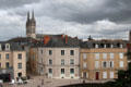 Old town with spires of St. Maurice of Angers Cathedral. Angers, France.
