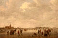 View of Flanders in Winter painting by unknown at Angers Fine Arts Museum. Angers, France.