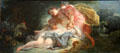 Cephalus & Procris, characters from Metamorphosus of Ovid, painting by Jean-Honoré Fragonard at Angers Fine Arts Museum. Angers, France.