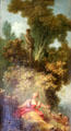 The Surprise painting by Jean-Honoré Fragonard at Angers Fine Arts Museum. Angers, France.