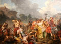 Battle of Romans & Sabines Interrupted by the Sabine Women painting by François-André Vincent at Angers Fine Arts Museum. Angers, France.